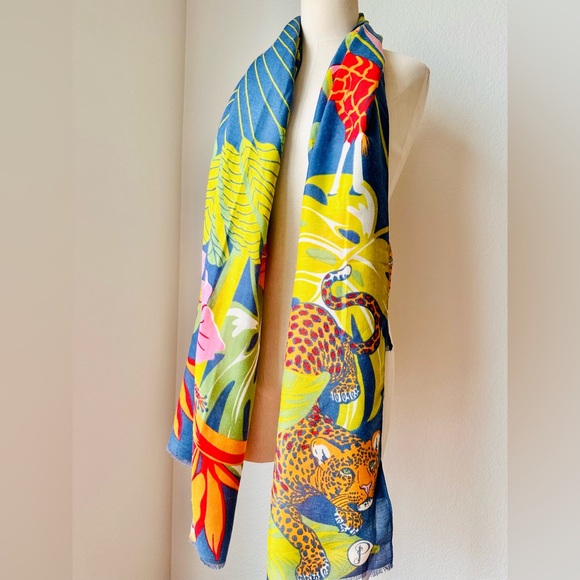 Powder Design Leopard Tropical Jungle Scarf - Picture 7 of 8